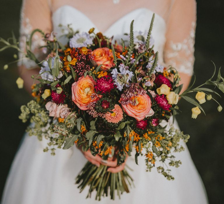 Autumnal wedding bouquet