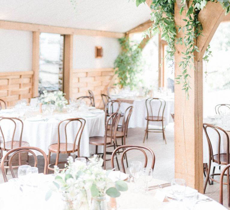 Foliage Decorating the Beams of Cripps Barn