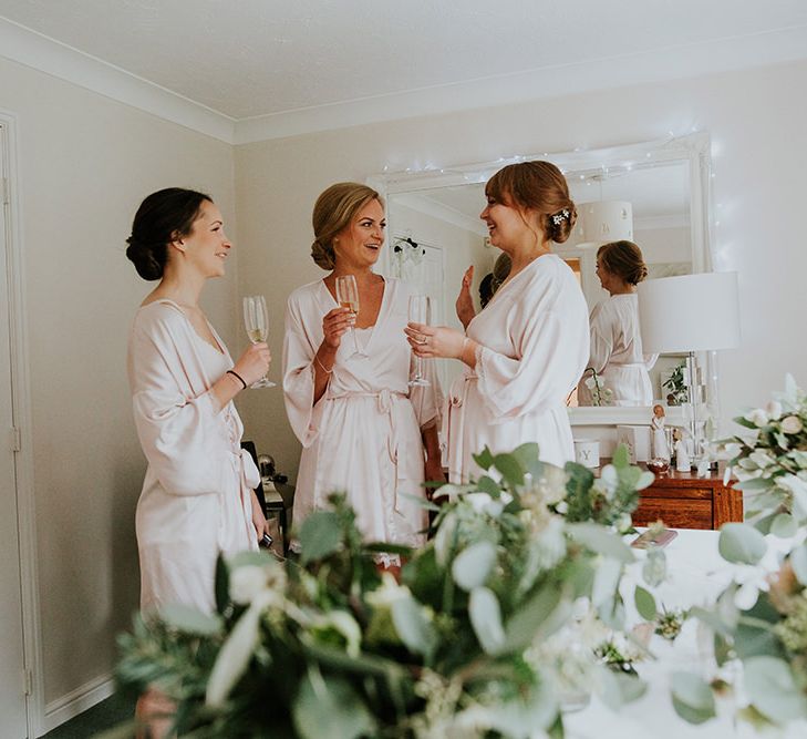 Preparations at Burley Manor wedding