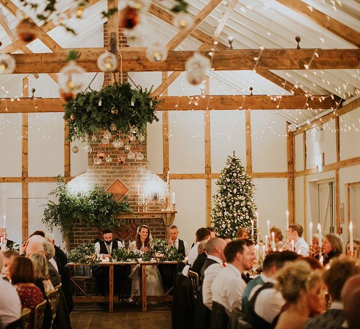 Winter wedding at Burley Manor