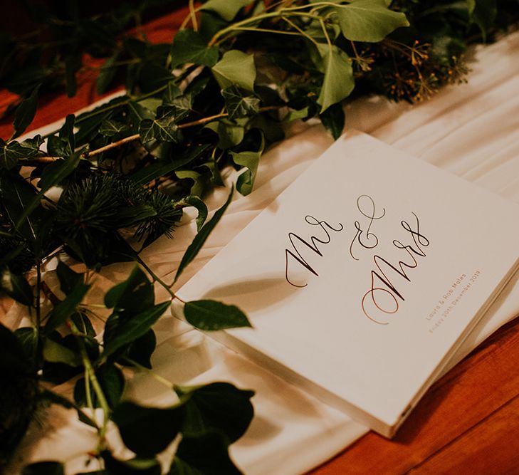 Mr &amp; Mrs wedding guestbook