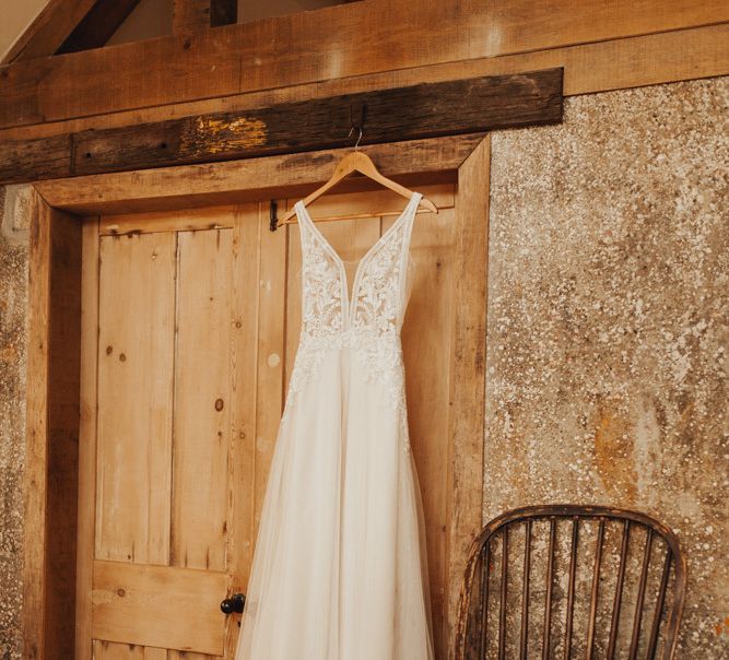 Catherine Parry bridal gown for Nancarrow Farm wedding