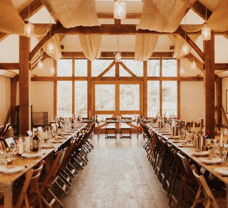 Wedding tables at Nancarrow Farm