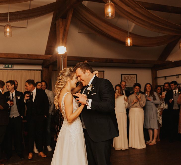 Bride and groom first dance