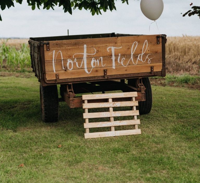 Norton Fields wedding venue in Warwickshire with DIY wedding decor