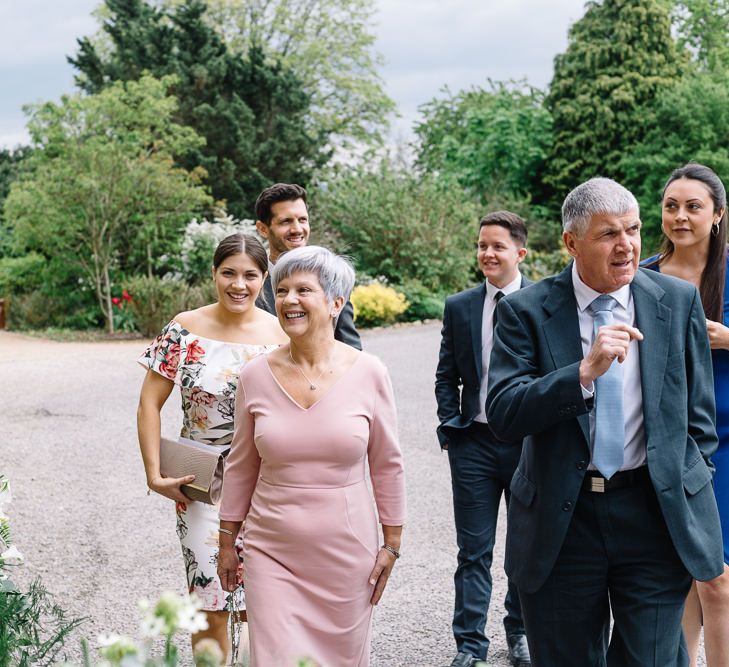 Wedding Guests Arriving at the Wedding Venue