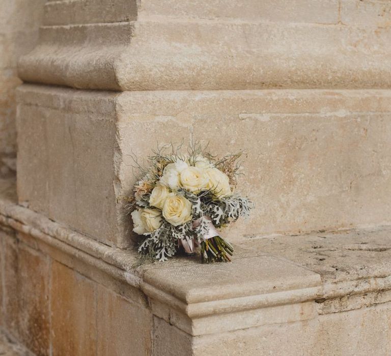 White bridal bouquet