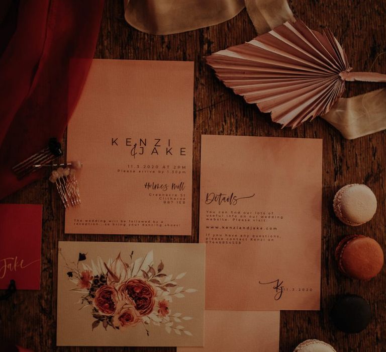 Blush Wonderland Invites  wedding stationery suite