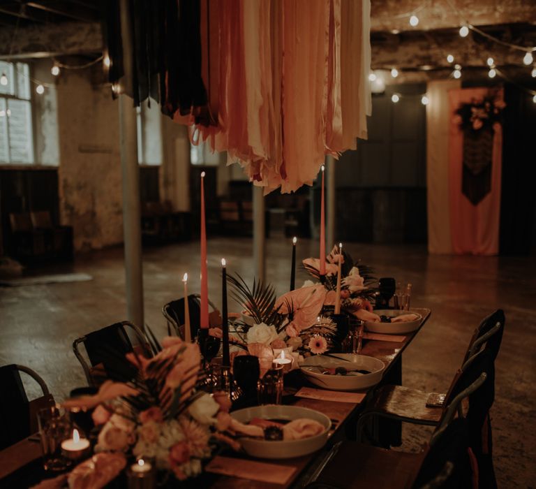 Intimate table setting at Holmes Mill