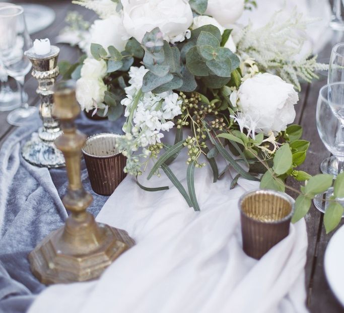 Table Decor by The Wedding of My Dreams | L'heure Opulente - Laid Back French Chic, Paired with Elegant British Twists by Simply Pergord Weddings at Le Jardin à La Française Chateau | Mathilde Dufraisse Photography