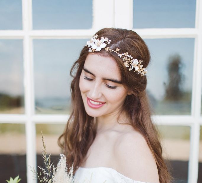 Beautiful Bride | Natural Beauty | Wedding Makeup | L'heure Opulente - Laid Back French Chic, Paired with Elegant British Twists by Simply Pergord Weddings at Le Jardin à La Française Chateau | Mathilde Dufraisse Photography