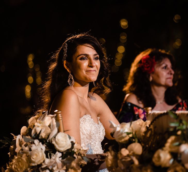 Wedding Speeches // Pampas Grass Altar For A Glamorous Thailand Destination Wedding Planned By The Wedding Bliss Thailand With Images From Liam Collard Photography