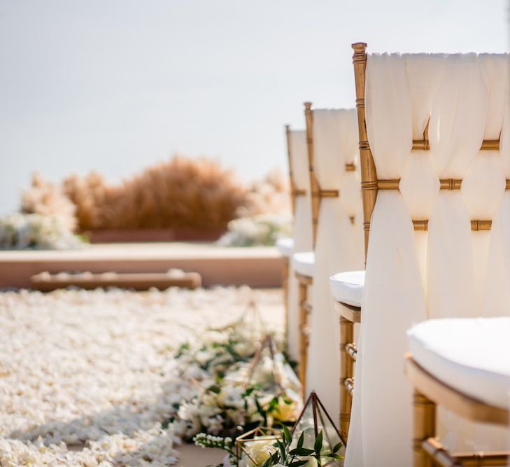 Pampas Grass Altar For A Glamorous Thailand Destination Wedding Planned By The Wedding Bliss Thailand With Images From Liam Collard Photography