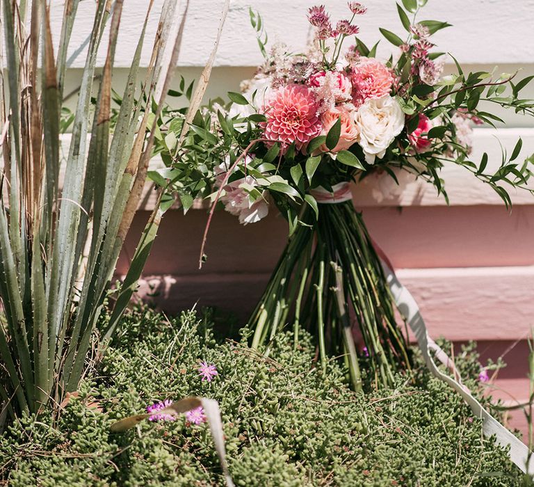 Blush Pink Wedding Bouquet | Luxe Blush Pink Glasshouse Wedding at Cortal Gran, Spain Planned by La Puta Suegra  | Sara Lobla Photography