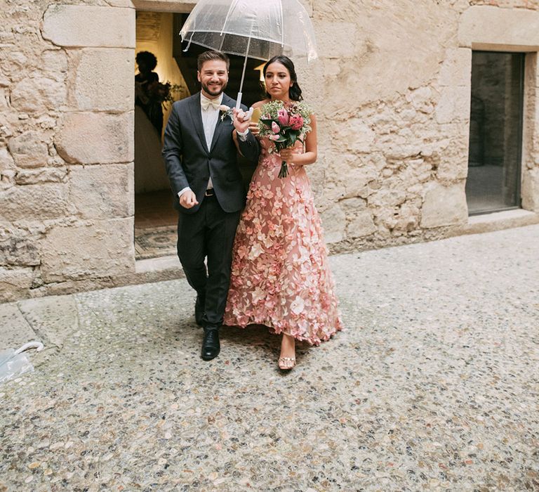 Wedding Party Entrance | Luxe Blush Pink Glasshouse Wedding at Cortal Gran, Spain Planned by La Puta Suegra  | Sara Lobla Photography