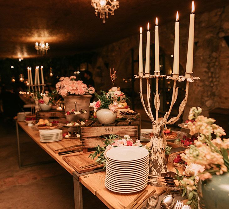 Dessert Table | Wedding Decor | Luxe Blush Pink Glasshouse Wedding at Cortal Gran, Spain Planned by La Puta Suegra  | Sara Lobla Photography