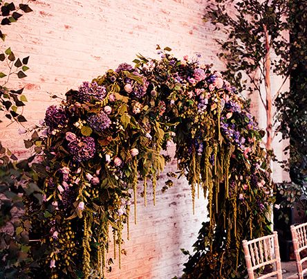 Moon gate ceremony backdrop at Dorfold Hall wedding