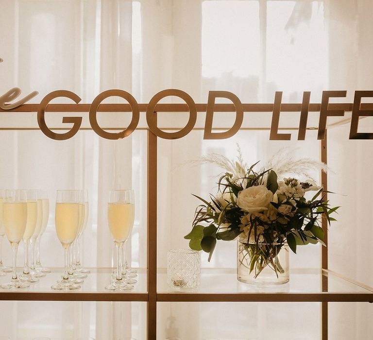 The Good Life wedding decor