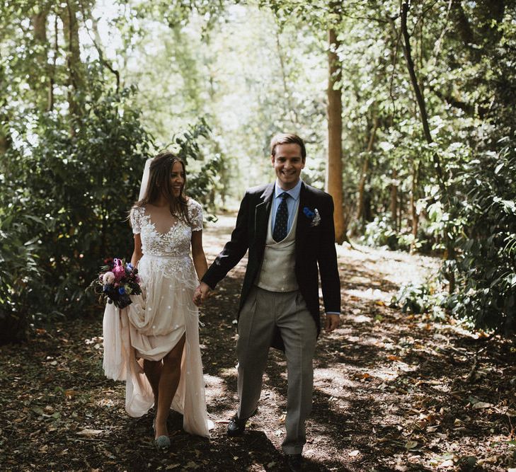 Bride In Hermione De Paula Wedding Dress // James Frost Photography