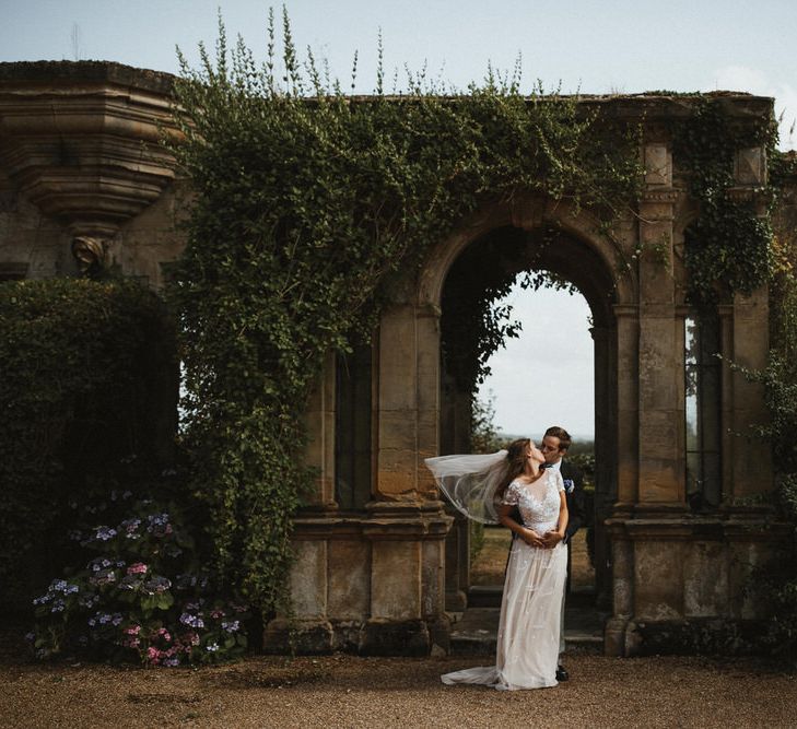 Bride In Hermione De Paula Wedding Dress // James Frost Photography