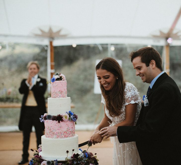 Pink And White Buttercream Sprinkle Cake By Hannah Hickman // James Frost Photography