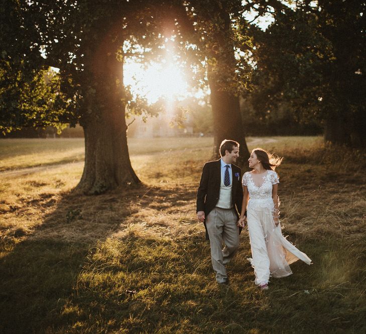 Bride In Hermione De Paula Wedding Dress // James Frost Photography