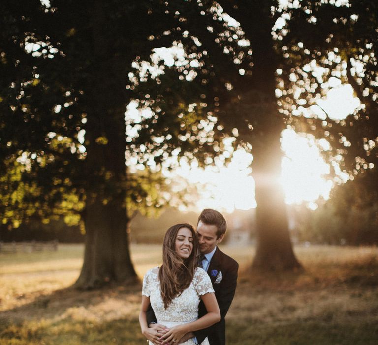 Bride In Hermione De Paula Wedding Dress // James Frost Photography