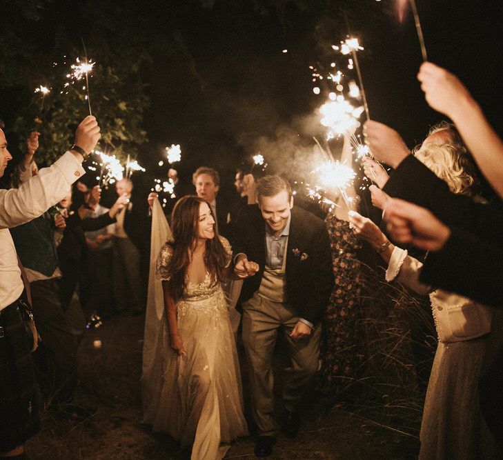 Sparklers At Wedding // James Frost Photography