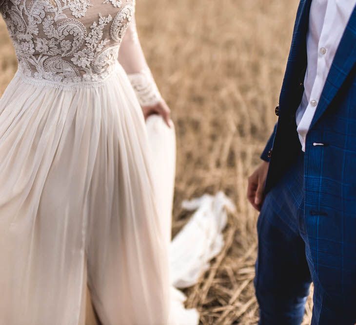 Bride In Straw Hat With Leanne Marshall Wedding Dress Destination Wedding In Mallorca With Images From F2 Studios And Film By Alberto &amp; Yago