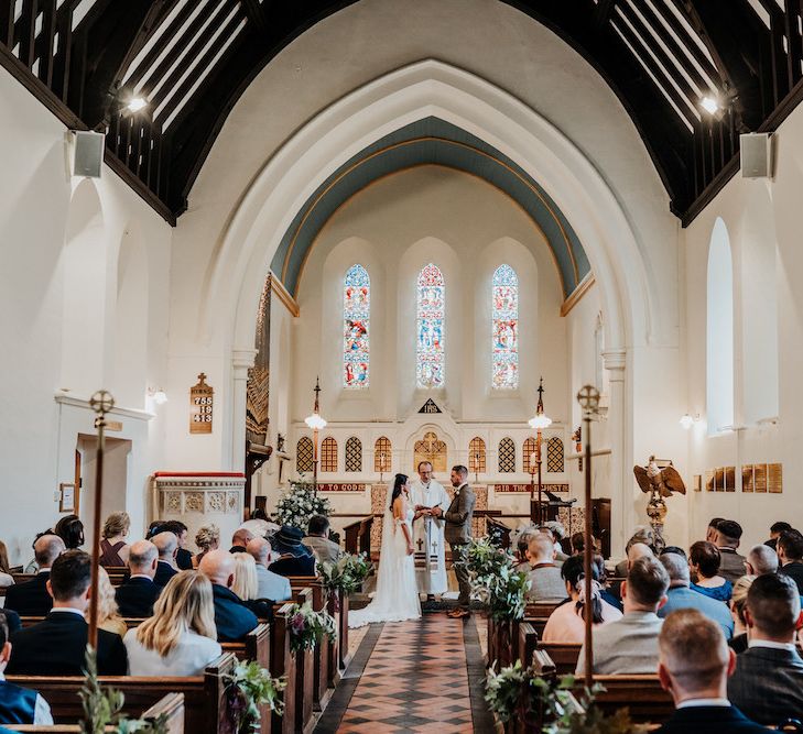 Church wedding ceremony and Preston Mill reception