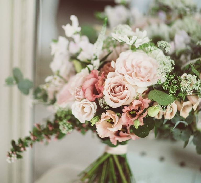 Blush Pink Wedding Floral Bouquet by Hedges &amp; Flowers