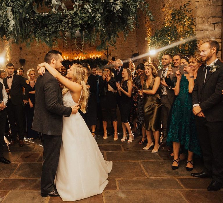 Bride and Groom first dance at November wedding