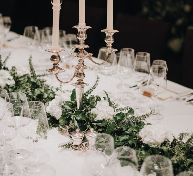 Silver Candelabra centrepiece