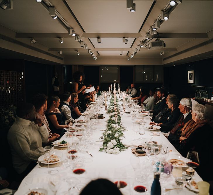 Intimate wedding reception room at 67 Pall Mall