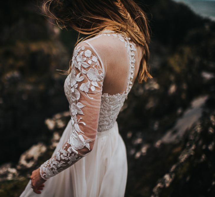 Beautiful Bride in Catherine Deane Jessica Bodysuit and Anika Skirt Separates