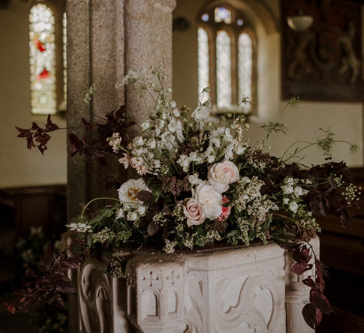 Church Wedding At The Boconnoc Estate // Boconnoc Cornwall Weekend Wedding With Bride In Halfpenny London &amp; Groom In Paul Smith With Images From The Curries