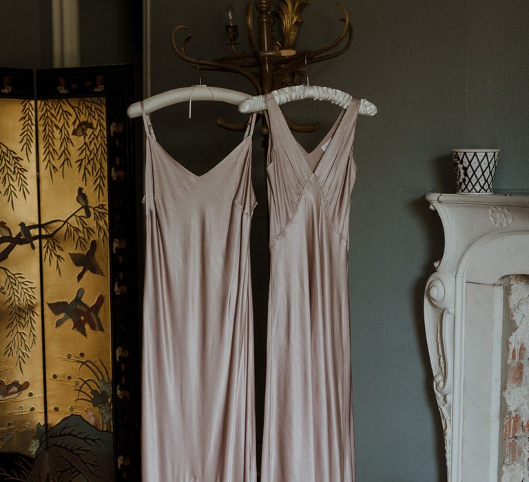 Silver Grey Ghost Dresses For Bridesmaids // Boconnoc Cornwall Weekend Wedding With Bride In Halfpenny London &amp; Groom In Paul Smith With Images From The Curries