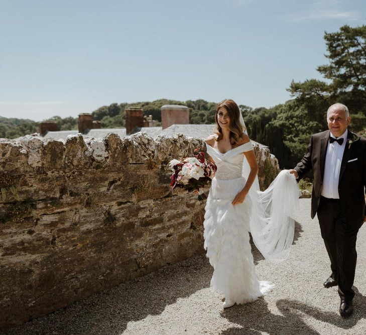 Bride In Halfpenny London Separates // Boconnoc Cornwall Weekend Wedding With Bride In Halfpenny London &amp; Groom In Paul Smith With Images From The Curries