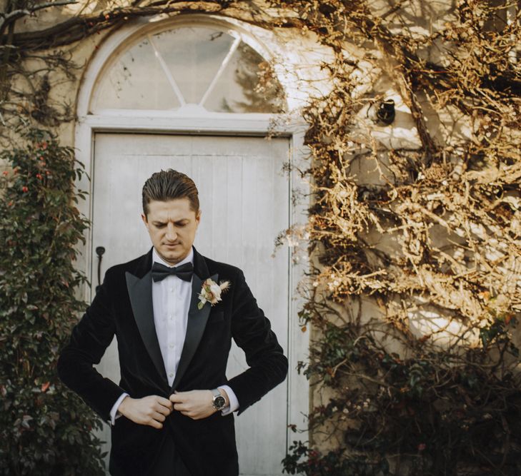 Groom in Tuxedo and Bow Tie