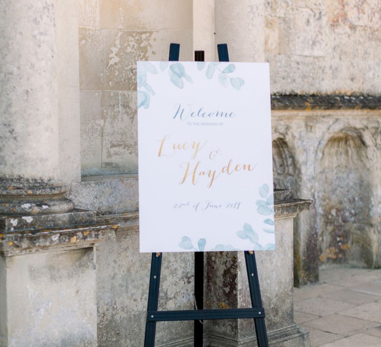 Wedding welcome sign