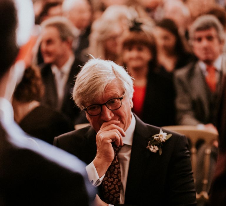 Wedding Guest at Wedding Ceremony