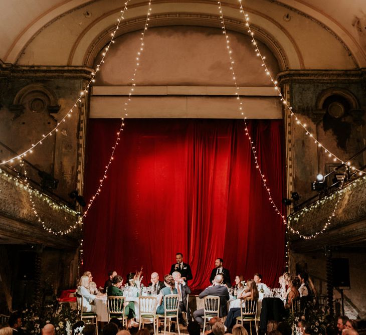 Wedding Reception  Speeches at Wilton's Music Hall