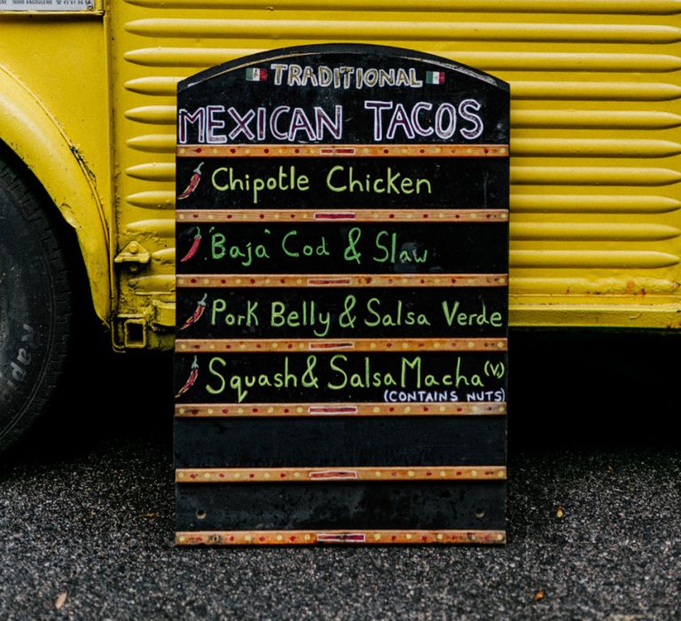 Mexican Taco truck for micro wedding