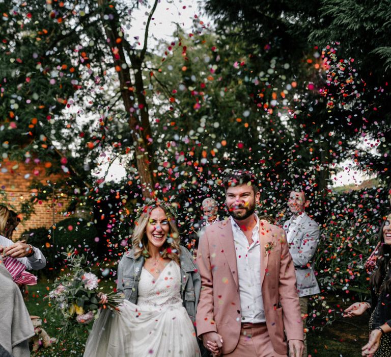 Colourful confetti portrait by Epic Love Story Photography