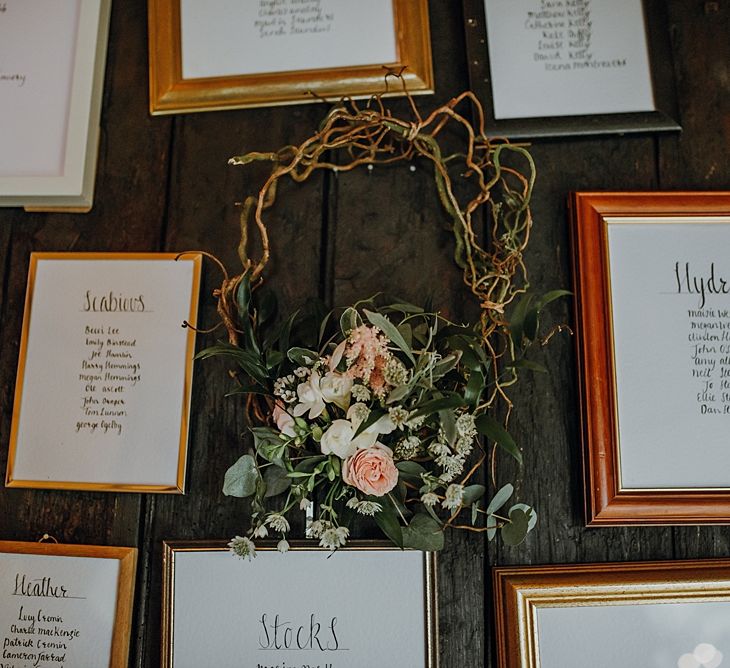 Hand Made Details. Tipi Wedding at Home, Cumbria. Pale Dusky Pink, White and Mocha Flowers, Handwritten Details and Festoon Lights. Bride wears Essence of Australia Dress from Angelica Bridal. Groom wears Olive Next Suit and Tan Office Shoes.