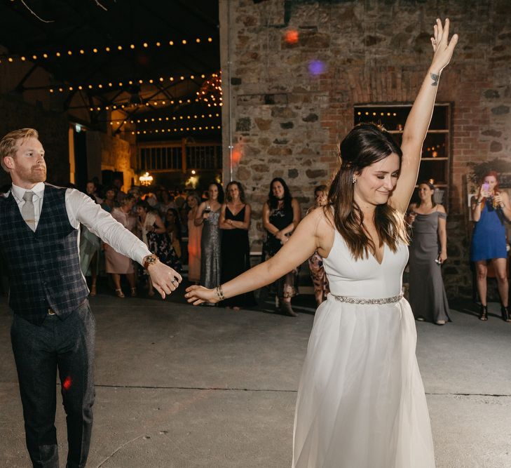 Bride and Groom First Dance at Killruddery House and Gardens in Ireland