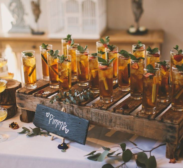 Pimms wedding drinks