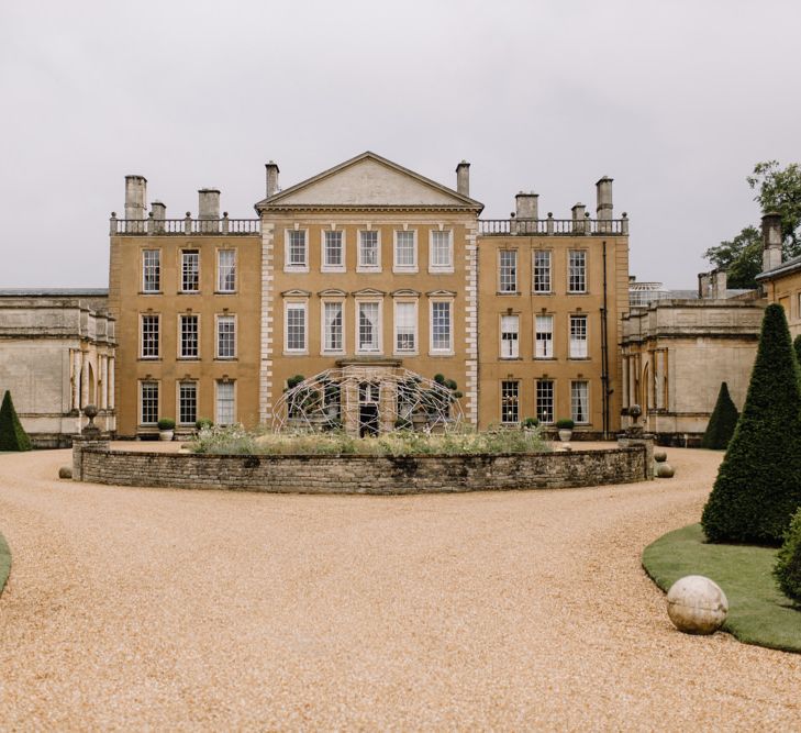 Aynhoe Park luxury wedding with Berta Bridal gown