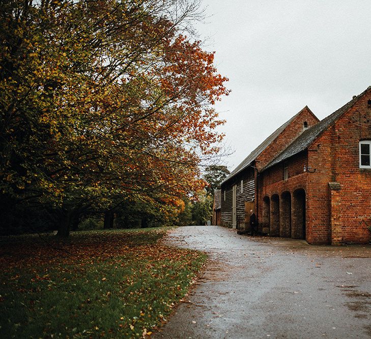 Pimhill Barn Wedding Venue | Mariachi Band and Persian Rug Aisle for Autumn Wedding | Leah Lombardi Weddings