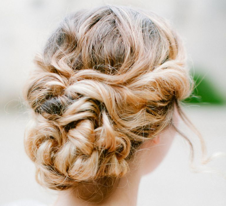 Twisted Bridal Updo Wedding Hairstyle